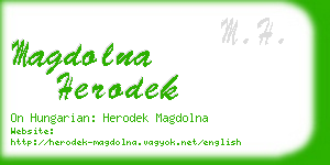 magdolna herodek business card